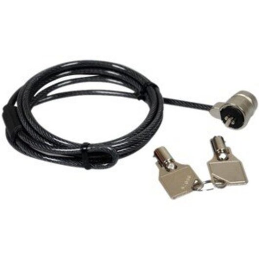 Cable antivol Port Connect 901210 Clef ronde 1,8 m Noir