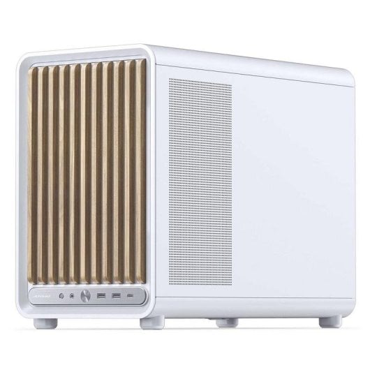 Boîtier PC Jonsbo D33 Wood Blanc Verre Trempé Micro ATX Acier
