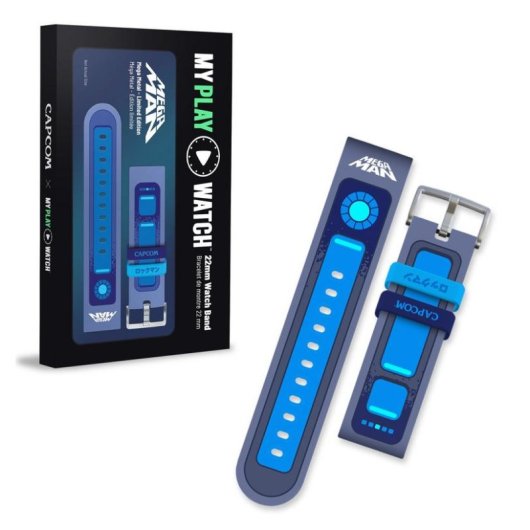 Just For Games Mega Man My Play Watch Smartwatch 1,91” Bleu Métal IP67