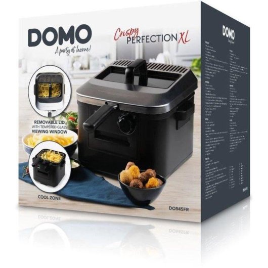 Friteuse Domo DO545FR Venster Koude Zone 4L 2000W Thermostaat