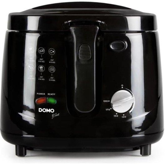 Friteuse Domo DO461FR 2,5L 1800W Fenêtre Thermostat Ajustable Noir