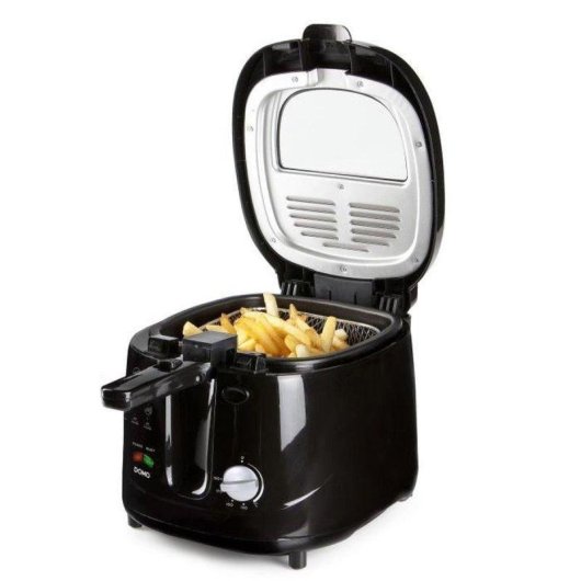 Friteuse Domo DO461FR 2,5L 1800W Fenêtre Thermostat Ajustable Noir