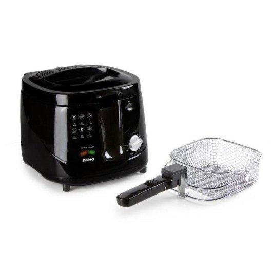 Friteuse Domo DO461FR 2,5L 1800W Fenêtre Thermostat Ajustable Noir