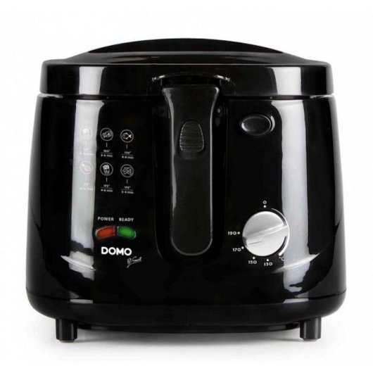 Friteuse Domo DO461FR 2,5L 1800W Fenêtre Thermostat Ajustable Noir