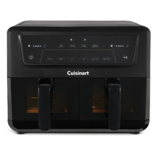 Airfryer Cuisinart AFD10XBLE Double Panier 10,4L 2400W Fenêtre Céramique