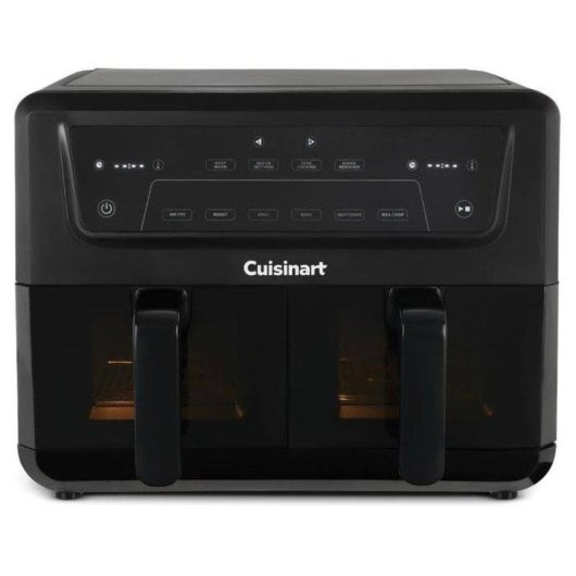 Airfryer Cuisinart AFD10XBLE Double Panier 10,4L 2400W Fenêtre Céramique