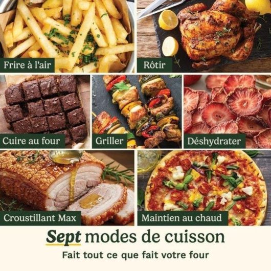 Airfryer Cuisinart AFD10XBLE Double Panier 10,4L 2400W Fenêtre Céramique