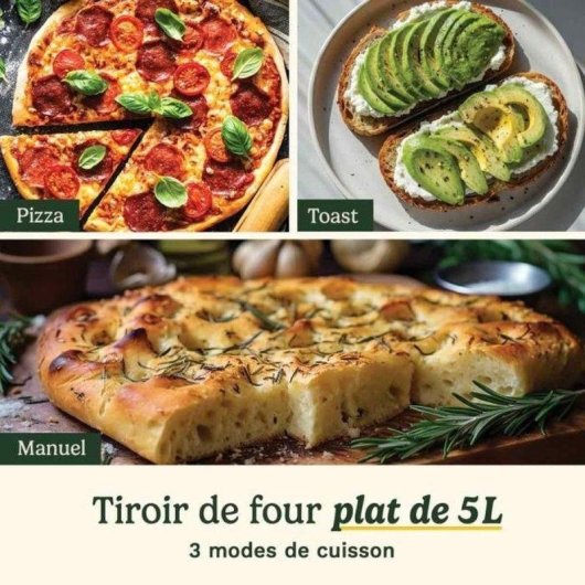 Airfryer Cuisinart AFT13XSSE Trizone Double Compartiment 13,6L 2400W Revêtement Céramique
