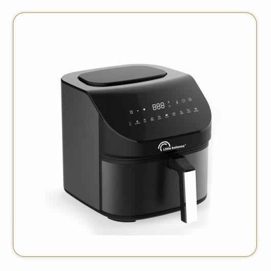 Heißluftfritteuse Little Balance Crousty Light XL Noir Air 360 7L 1600W 10 Programme