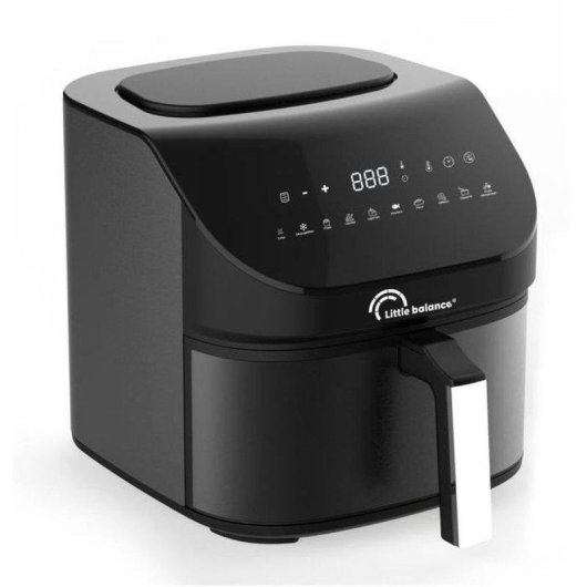 Heißluftfritteuse Little Balance Crousty Light XL Noir Air 360 7L 1600W 10 Programme