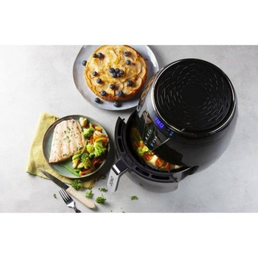 Airfryer Domo DO532FR 4L 2000W LCD 8 Programmes Panier Amovible Sécurité