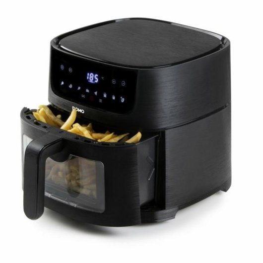 Airfryer Domo DO540FR 6L 1500W Écran Tactile 8 Programmes Fenêtre