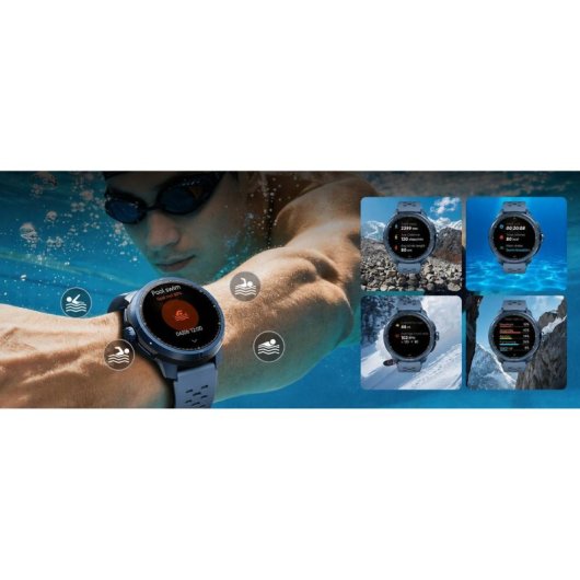 DOOGEE Anymoving M1 Pro Bluetooth GPS 50mm Preto Smartwatch AMOLED
