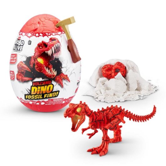 Kit de excavación de dinosaurios Zuru Robo Alive Volcán y Fósiles S2 con luces y sonidos