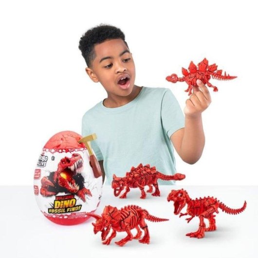 Kit de excavación de dinosaurios Zuru Robo Alive Volcán y Fósiles S2 con luces y sonidos