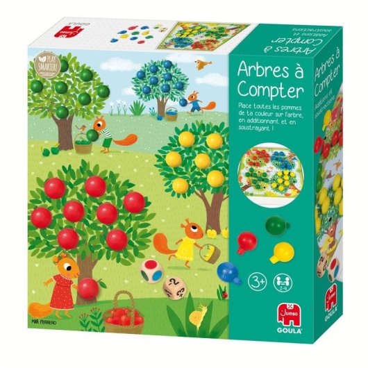 Goula Counting Trees Lernspiel Zaehlen Farben Montessori