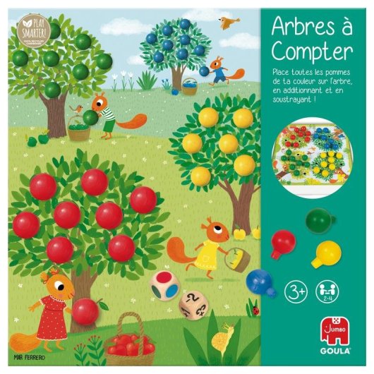 Goula Counting Trees Lernspiel Zaehlen Farben Montessori