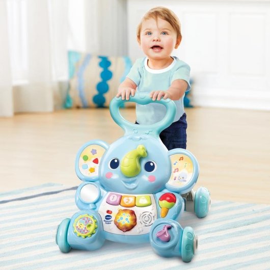 Caminador para bebé VTech Baby Elephanteau Trottino Azul 9-36 meses
