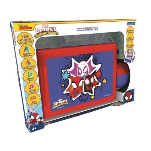Laptop educativo Lexibook Spider-Man bilingue FR/EN