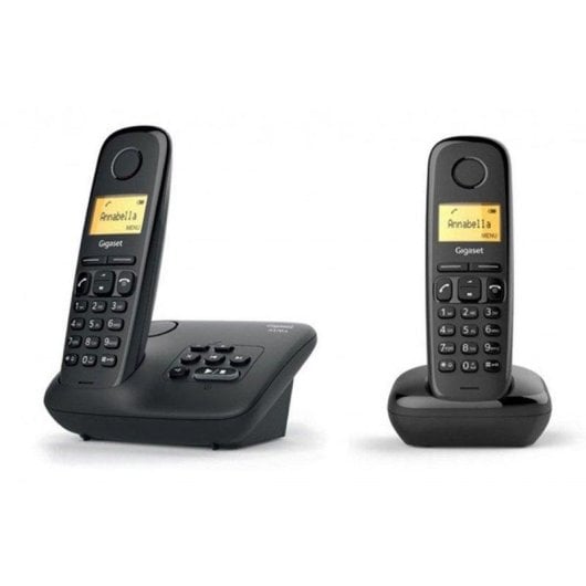 Téléphone sans fil Gigaset AL170A Duo DECT Répondeur 2 combinés