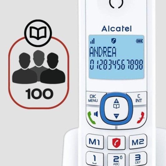 Teléfono DECT Alcatel F530 Voice Con Contestador Automático y Altavoz