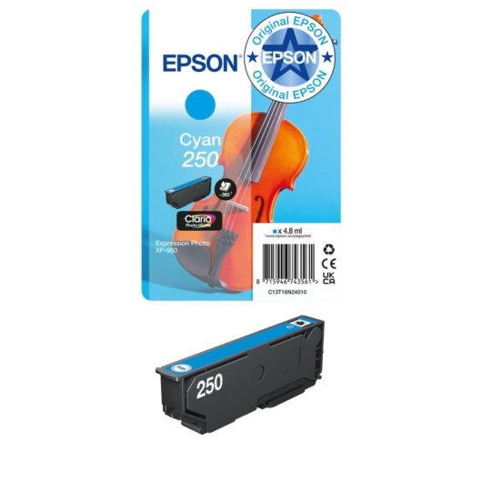 Cartuccia inchiostro cyan Epson 250 Claria Photo HD 4,8 ml
