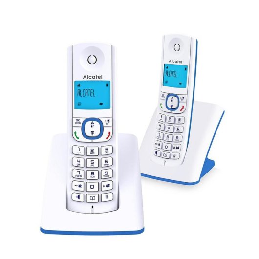 Teléfono Inalámbrico DECT Alcatel F530 Duo Azul 2 Terminales