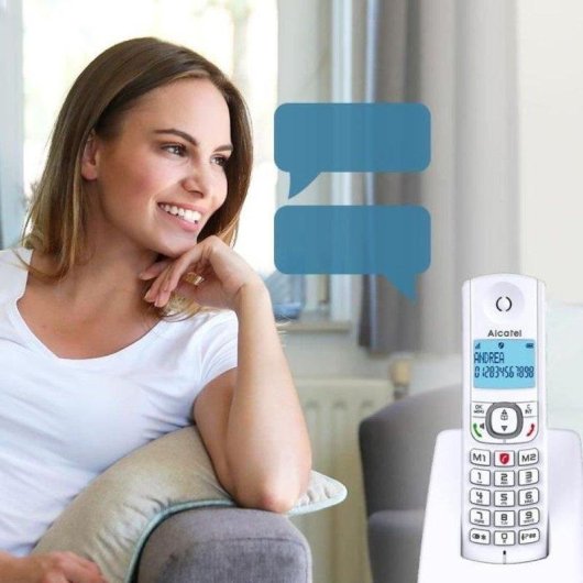 Teléfono Inalámbrico DECT Alcatel F530 Duo Azul 2 Terminales