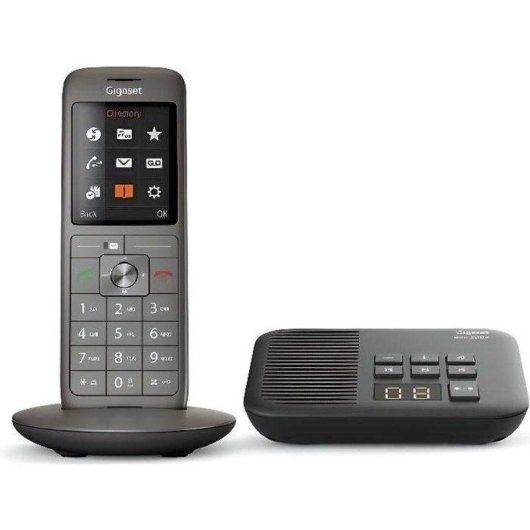 Telefone Gigaset CL660A sem fios com base e secretária eletrónica