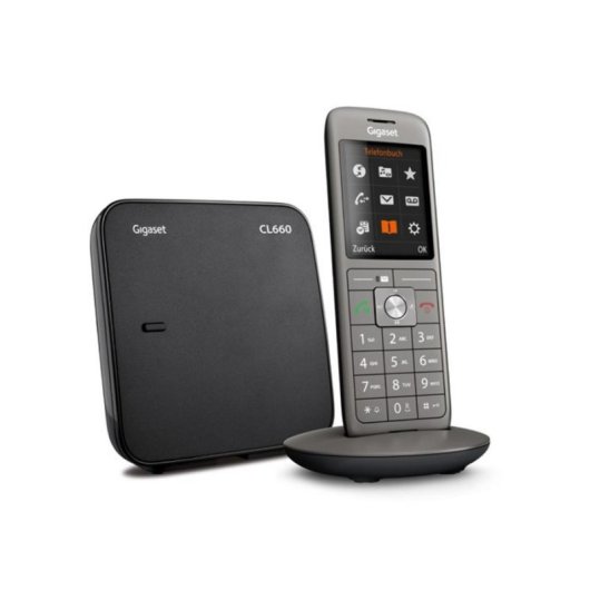 Telefone Gigaset CL660A sem fios com base e secretária eletrónica
