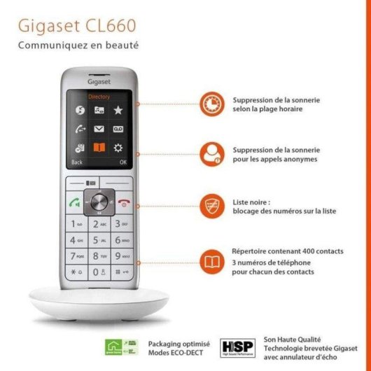DECT-Telefon Gigaset CL 660 Duo Weiss