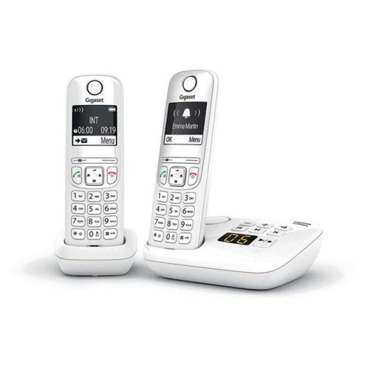 Teléfono Fijo Gigaset AS690A Duo Blanco 2 Terminales