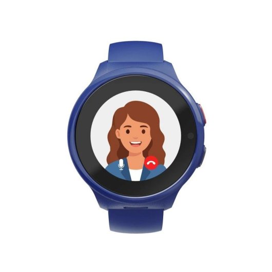 Hama Kinder Smartwatch 4G GPS 1,19'' Blau AMOLED GPS integriert