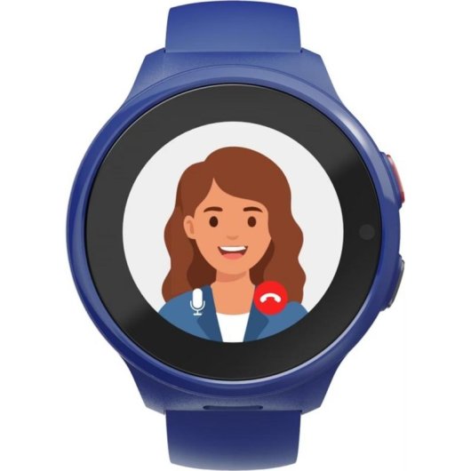 Hama Kinder Smartwatch 4G GPS 1,19'' Blau AMOLED GPS integriert