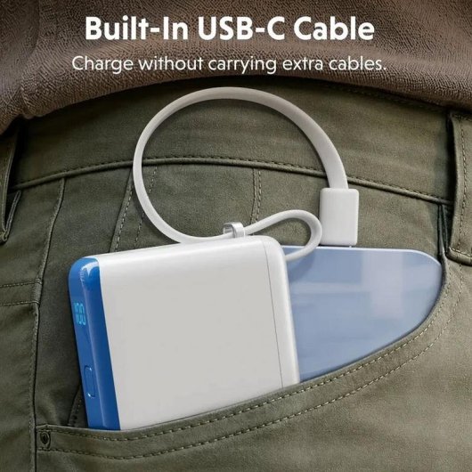 Power Bank Hyper 10000 mAh 30 W Flugtauglich Blau