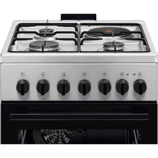 Cuisinière Electrolux LKM520011X 57 L 4 Foyers Mixte Inox Noir