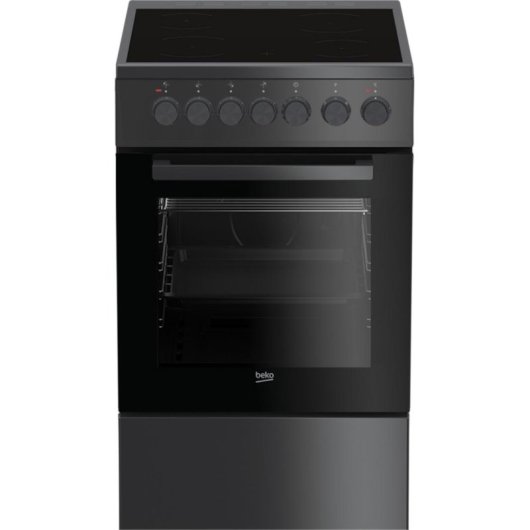 Cuisiniere Beko FSS57100GAC Vitroceramique 4 Zones 65 L