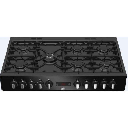 Cuisiniere autonome Beko PF335325DB 6 feux gaz et 3 fours electriques