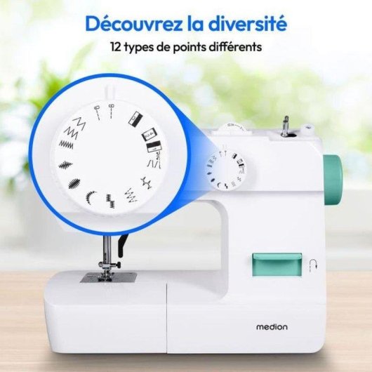 Machine a coudre Medion Life SM70 70 W 12 points 700 SPM