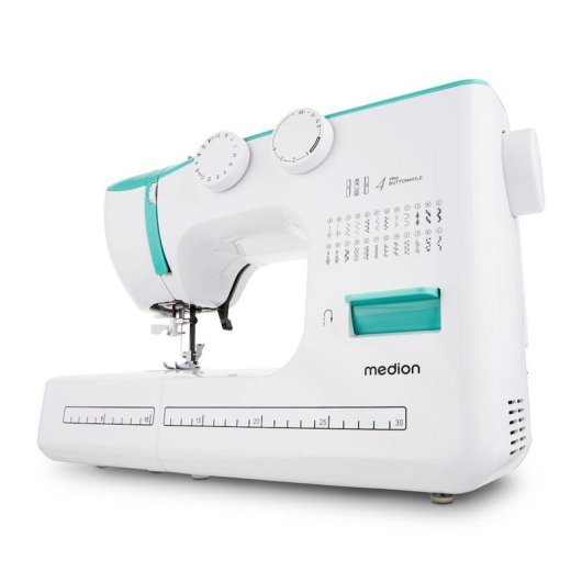 Máquina de coser Medion SM60 24 Puntadas 700 Ppm Led Azul Turquesa
