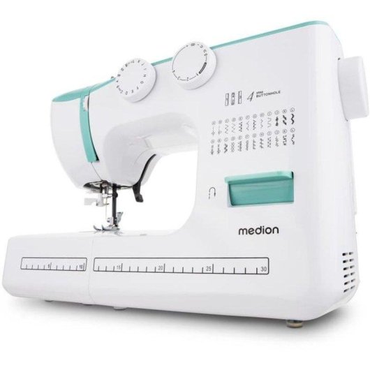 Máquina de coser Medion SM60 24 Puntadas 700 Ppm Led Azul Turquesa