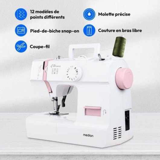 Machine a coudre Medion Life SM70 Rose