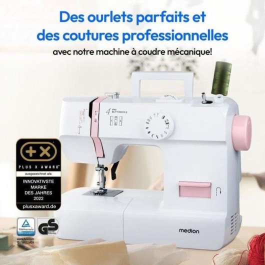 Machine a coudre Medion Life SM70 Rose