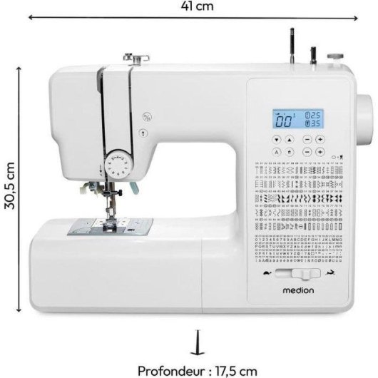 Naehmaschine Medion SD 36 Weiss LED 270 Stiche