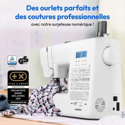 Naehmaschine Medion SD 36 Weiss LED 270 Stiche