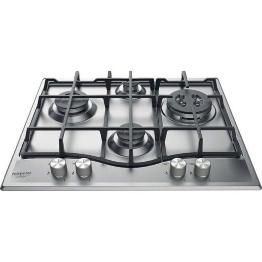 Placa de Cocción Gas Hotpoint PCN 641 T/IX/HA 60 cm 4 Fuegos