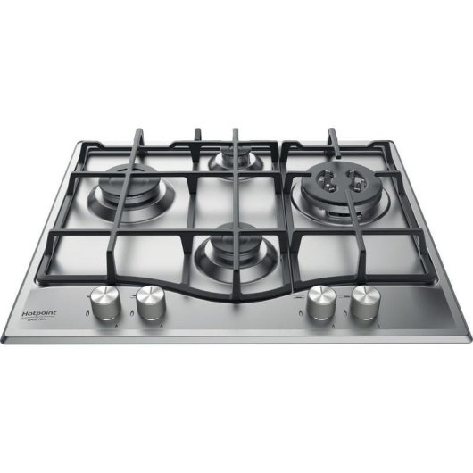Placa de Cocción Gas Hotpoint PCN 641 T/IX/HA 60 cm 4 Fuegos