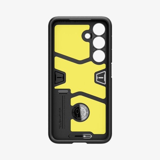 Funda para móvil Spigen Tough Armor TPU preta com suporte para Galaxy S24