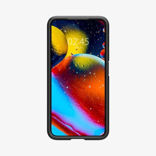 Funda para móvil Spigen Tough Armor TPU preta com suporte para Galaxy S24