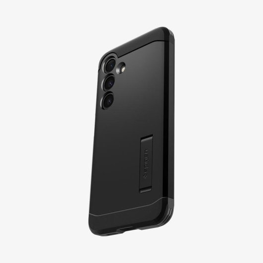 Funda para móvil Spigen Tough Armor TPU preta com suporte para Galaxy S24
